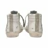 Golden Goose Sneakers Slide Baskets In White Leather White