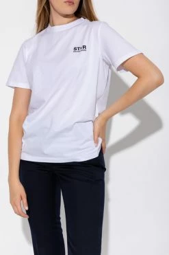 Golden Goose T-shirts T-shirt With Logo White -Golden Goose Verkoopwinkel aecb50fa02077fa3866b7e54df50fa99