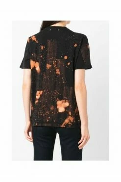 Golden Goose T-shirts T-SHIRT REGULAR S/S W/ NATURE IS NOT A PLACE TO VISIT IT IS OUR HOME/TYE DYE/WATER Brown