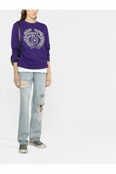 Golden Goose Sweaters Round-neck Knitwear Purple 3 Golden Goose Sweaters Round-neck Knitwear Purple