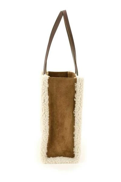 Golden Goose Schoudertassen California East-west Bag With Shearling Detail Beige 5 Golden Goose Schoudertassen California East-west Bag With Shearling Detail Beige - Afbeelding 3