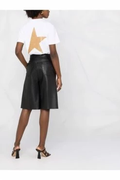 Golden Goose T-shirts T-shirt En Coton � Logo Imprim� White -Golden Goose Verkoopwinkel c689f8495354aa3e96842786c3ebde63