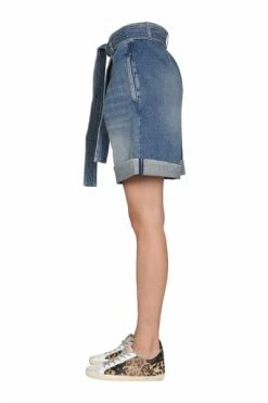 Golden Goose Denim Shorts DEMETRA SHORTS Blue -Golden Goose Verkoopwinkel cc995cfc481d60996b40681fff2f7343