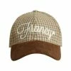 Golden Goose Petten JOURNEY BASEBALL HAT CHECK AND ALCANTARA SUEDE Beige