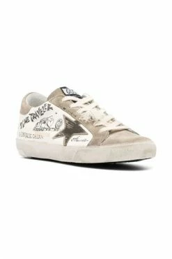Golden Goose Super-Star Low-Top Sneakers Beige