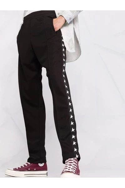 Golden Goose Pantalons Star-stripe Track Pants Black 3 Golden Goose Pantalons Star-stripe Track Pants Black
