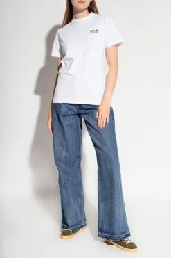 Golden Goose T-shirts T-shirt With Logo White -Golden Goose Verkoopwinkel d631efa3ae3e94cd42c5734f2a5cdf1d