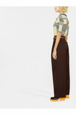 Golden Goose Wijde Broeken Wide Trousers Brown