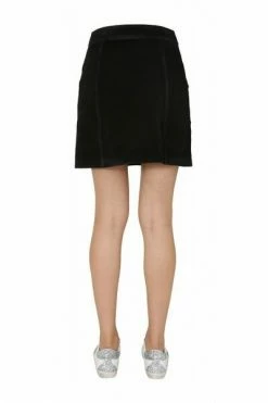 Golden Goose Leren & Suède Rokken MINIROK Black