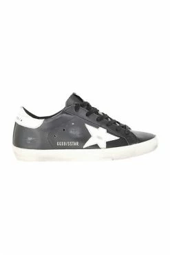 Golden Goose Sneakers SUPER STAR LEATHER UPPER SHINY LEATHER STAR AND HEEL Black -Golden Goose Verkoopwinkel e1e7ecb0c78bf0723e0c2773f08d802c