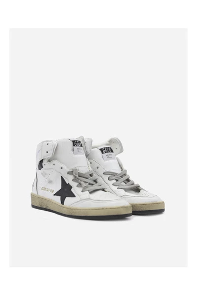 Golden Goose Sky-Star High-Top Lace-Up Sneakers White 4 Golden Goose Sky-Star High-Top Lace-Up Sneakers White - Afbeelding 2